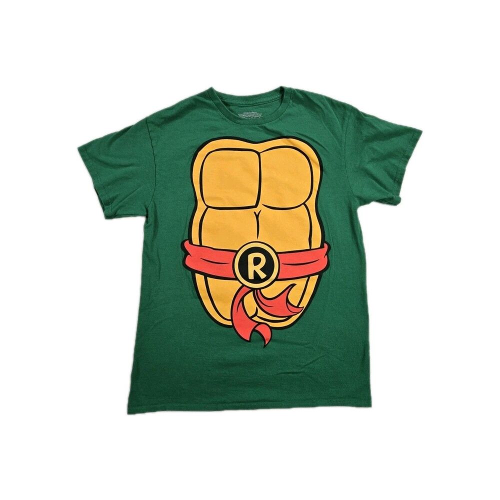 Mens Teenage Mutant Ninja Turtles Raphael Short Sleeve T Shirt Green Medium